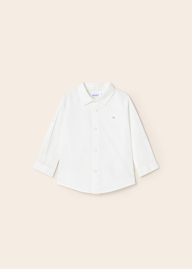 Basic linen l/s shirt