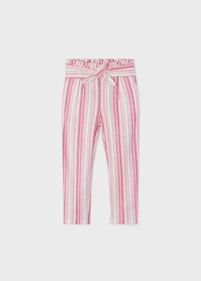 Striped long trousers