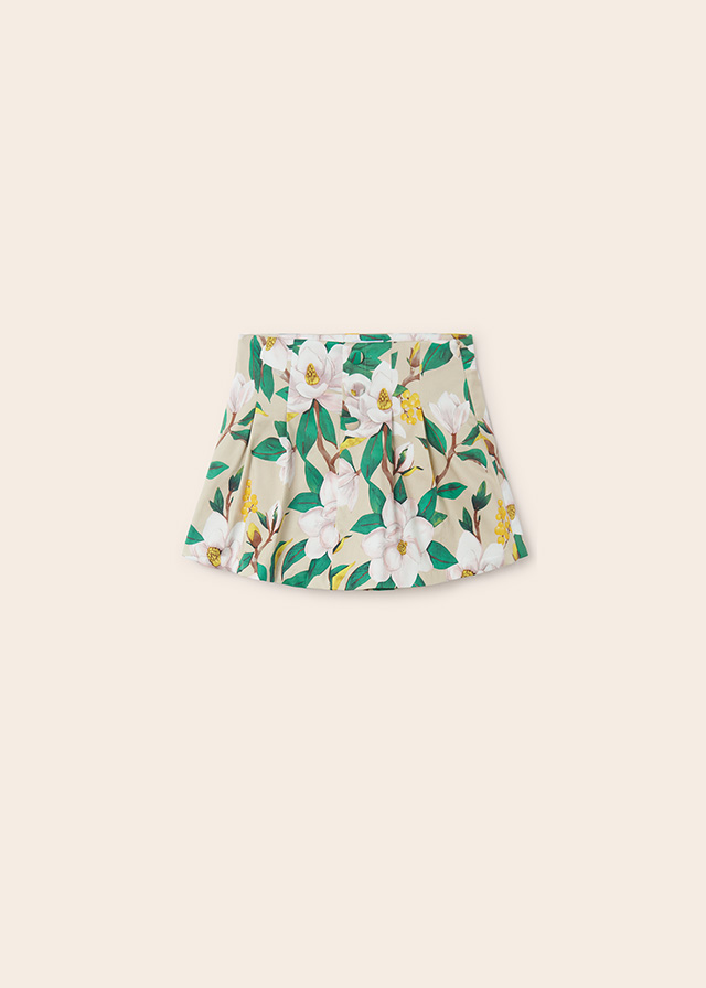 patterned pant skirt